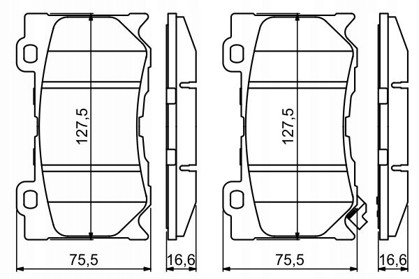 фото №8, Bosch 986 494 707 набор тормозных колодок тормозных, тормоза дисковые