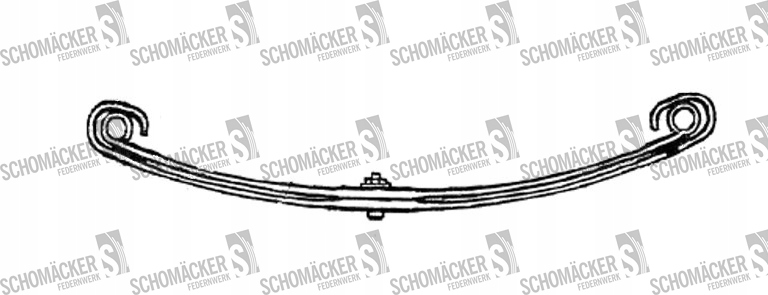 фото №1, Ресора mercedes schomäcker 305200, o.e. 6023200302