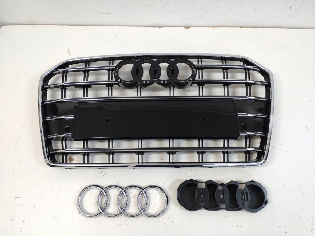 фото №9, Решётка радиатора решётка радиатора радиатора audi a6 c7 lift 2014-18 pdc хром s6 look s-line