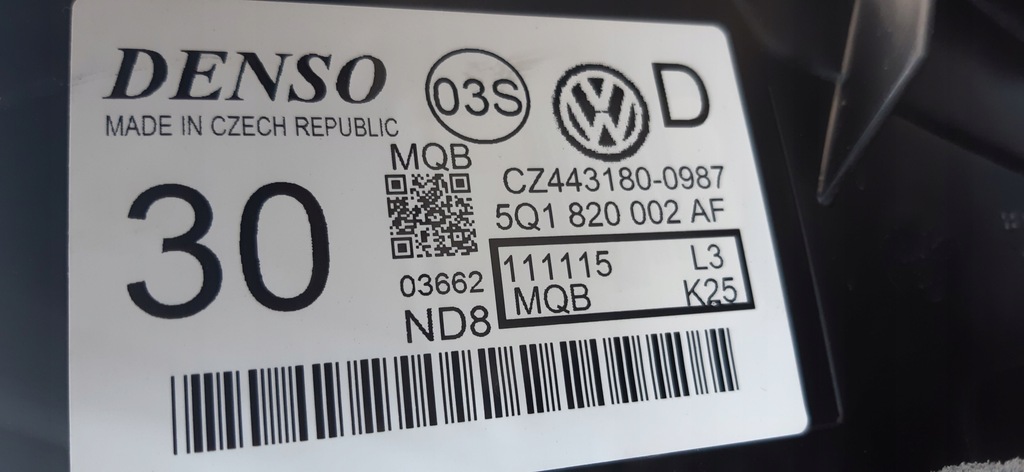 фото №9, Обігрівач 5q1820002af vw golf vii 1,6tdi 2016r