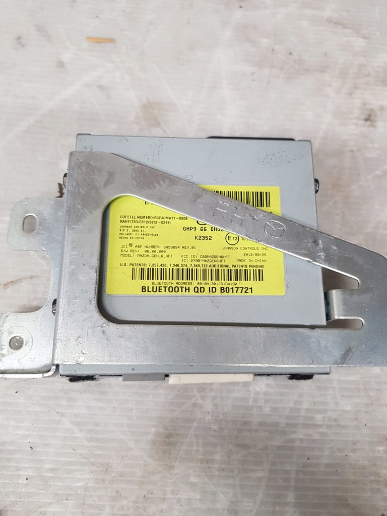 фото №1, Mazda 6 gj модуль блок управления bluetooth ghp966dh0b