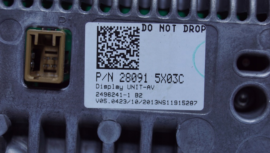 фото №7, Дисплей радіо навігації nissan navara d40 lift 280915x03c