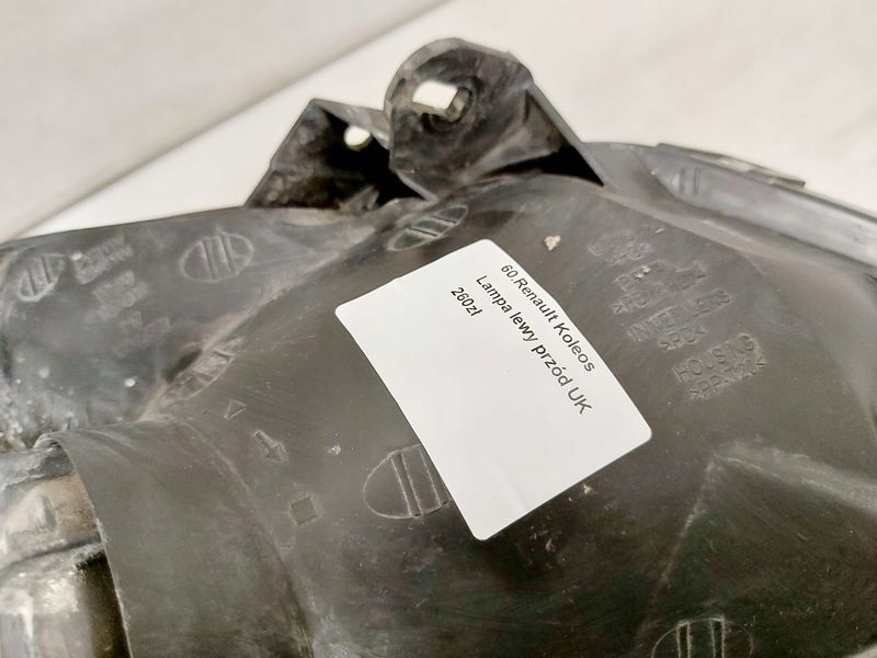 фото №10, Koleos 1 i лампа левый перед uk левая передняя