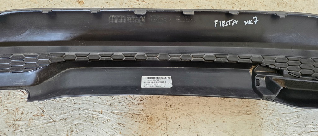 фото №9, Накладка dół бампера задняя заднего fiesta mk 7 vii