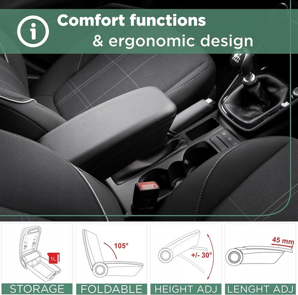 фото №4, Подлокотник ford custom tourneo/transit, 2012-2023, ford transit 2013- ,