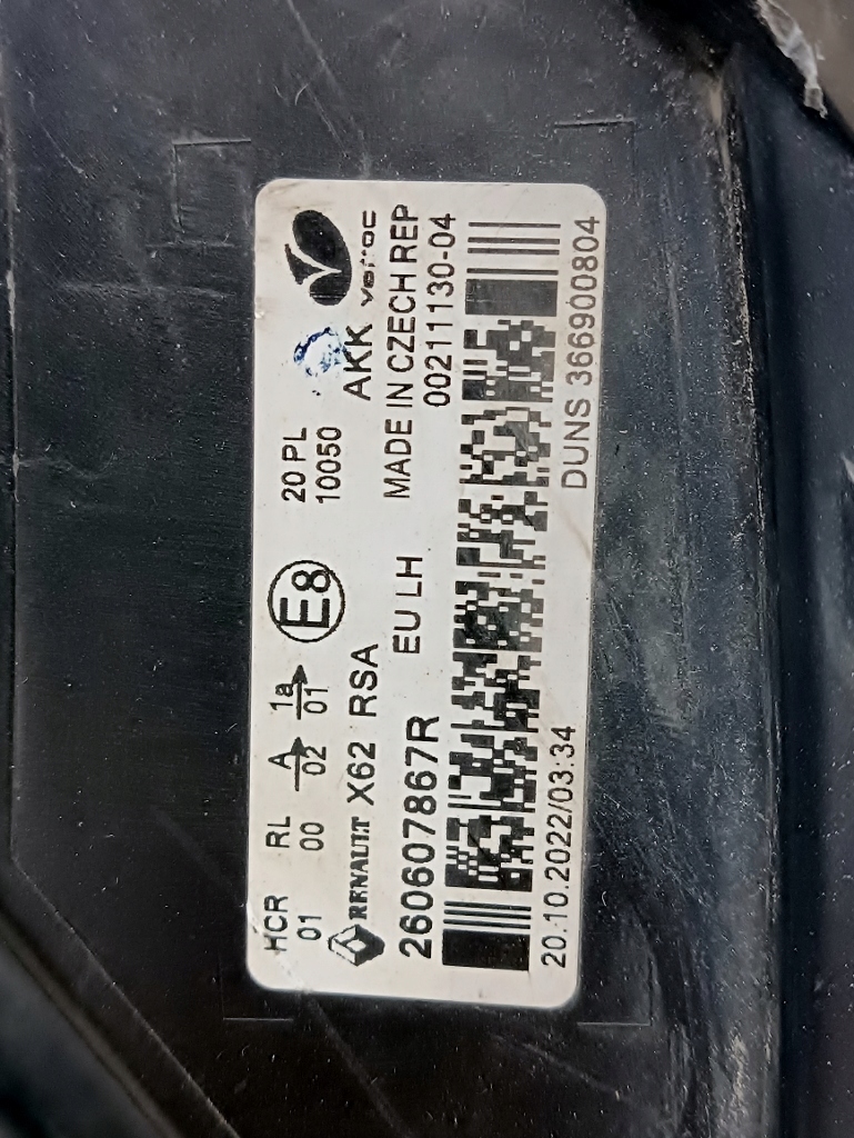 фото №8, Reanult master iv лампа левая перед передняя 260607867r