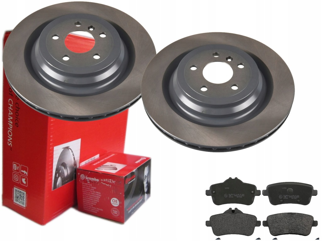 фото №1, Гальмівні диски гальмівні колодки brembo задня mercedes x166 w166 345mm