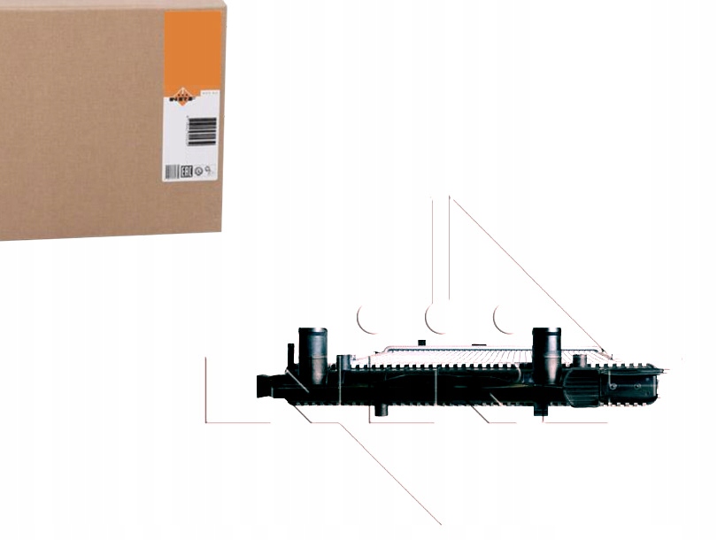 Купить Nrf 509515 радиатор, система охлаждение двигателя