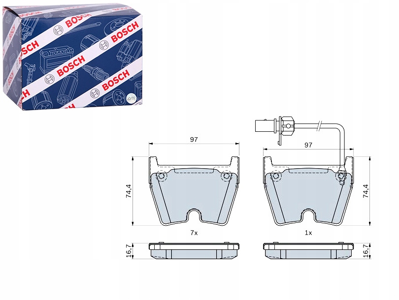 фото №1, Тормозные колодки тормозные перед audi r8 r8 spyder 5.2 07.15- bosch
