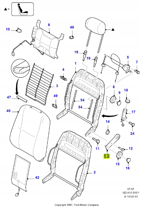 фото №7, Вилка п'ятого передача 5 передач i задній хід ford b-max c-max оригінальний номер 1008378