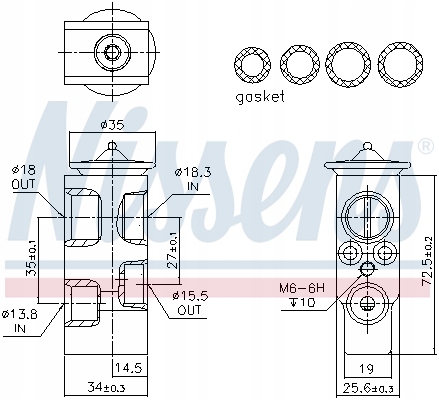 фото №10, Nissens клапан расширительный кондиционера bmw z4 e89 2.0 2.5 3.0