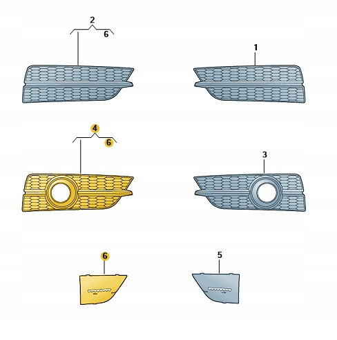 Купить Решётка решётка радиатора бампера перед правая audi a7 c7 aso