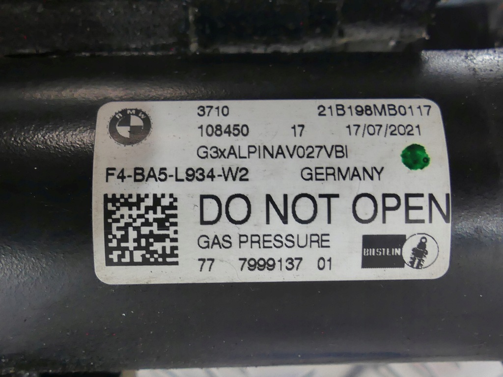 фото №8, Bmw 8 g16 alpina b8 09xa 02vw амортизаторы перед задняя комплект 4.828 km