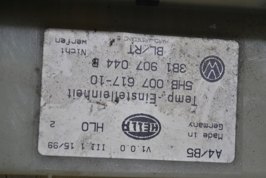 фото №10, Панель керування вентиляція vw passat b5 vw bora 3b1907044b