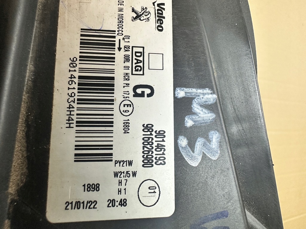 фото №6, Лампа peugeot partner iv rifter 9816826980