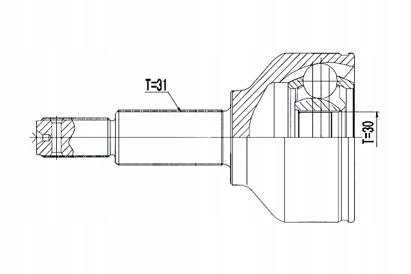 фото №5, Шарнир наружный ford transit 2.2tdci 12- transit custom 2.2tdci