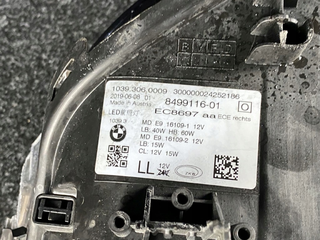 фото №8, Bmw оригінальний номер 8499116 лампа full led підсвічуванням