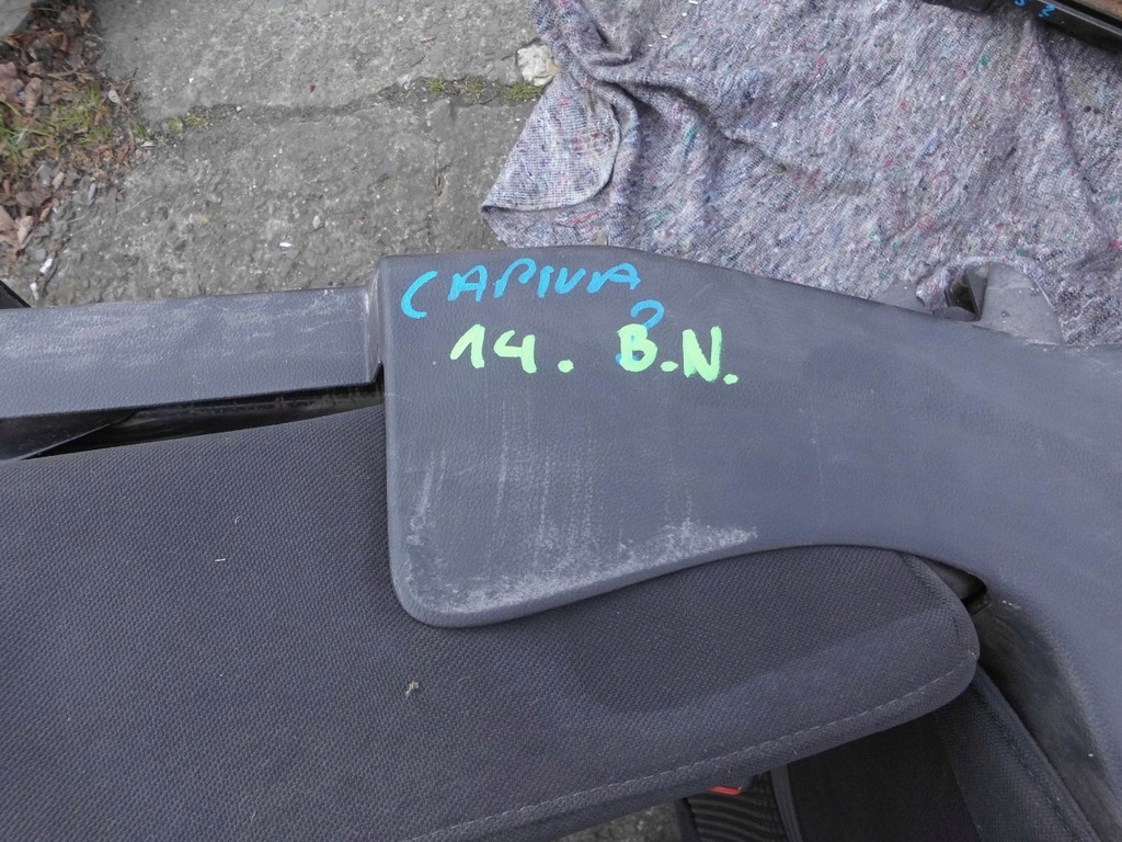 фото №10, Салон сидіння заднє сидіння 7 пасажирський chevrolet captiva