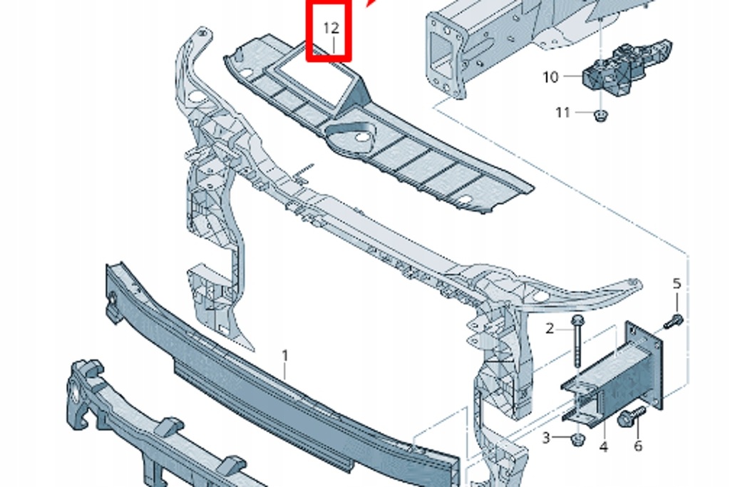 фото №8, Audi q5 fy верхний защита радиатора 80a807081 nowa оригинальная 2018