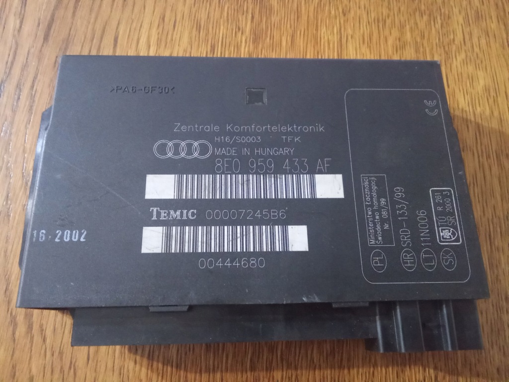 фото №1, Модуль комфорта audi a4 b6 b7 8e0959433af