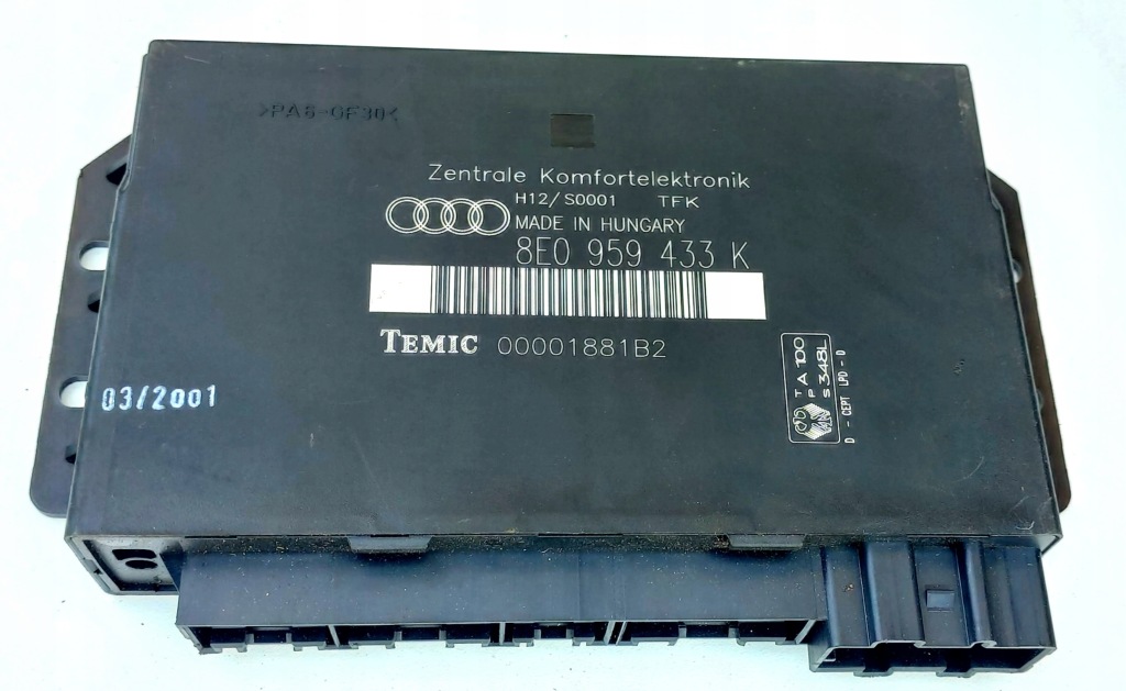 фото №1, Модуль комфорта audi a4 b6 b7 8e0959433k