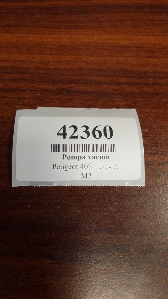 фото №8, Peugeot 407 2.0 hdi насос вакуум d165-1b