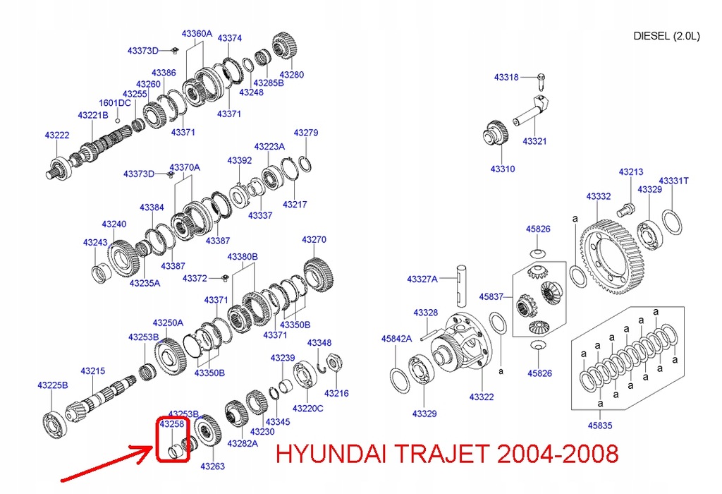 фото №6, Втулка 2. передача hyundai santa fe, kia carnival