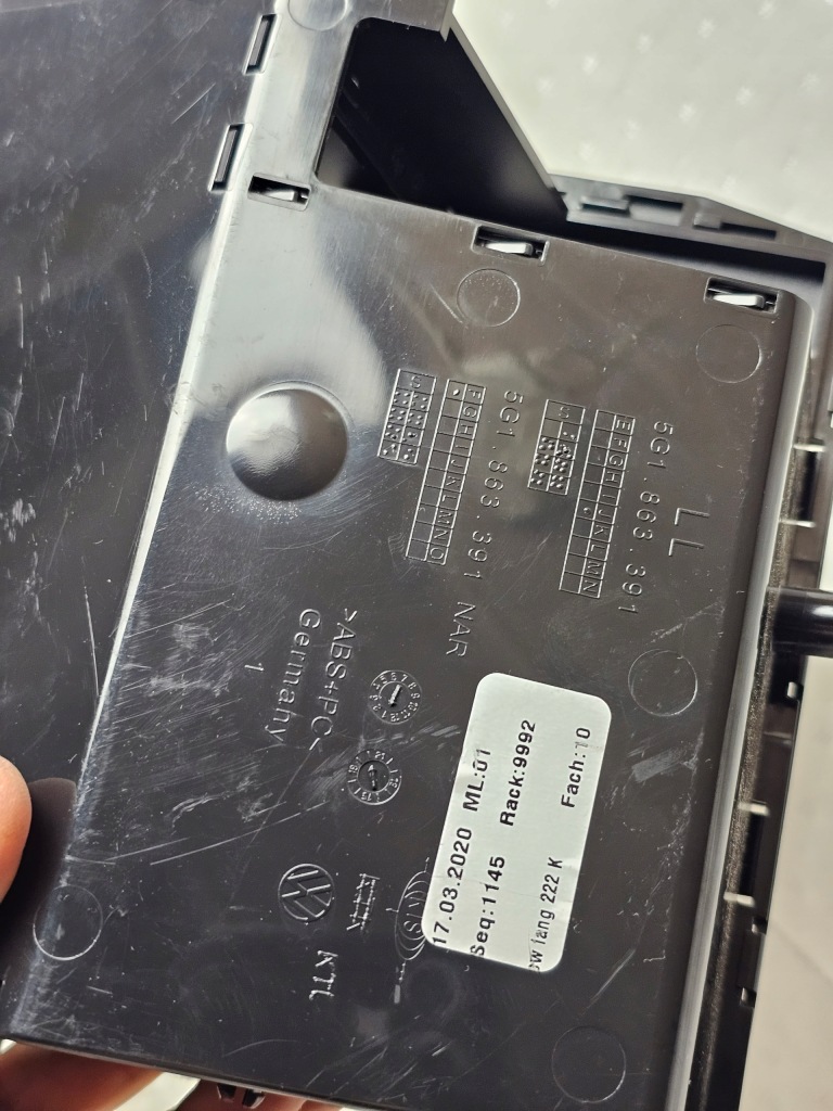 фото №6, Бардачок пепельница консоли панели vw golf vii 5g1863391