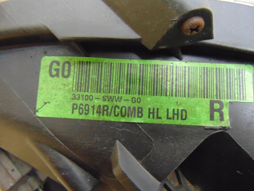 фото №16, Лампа правая перед honda crv iii 06- обычная europ