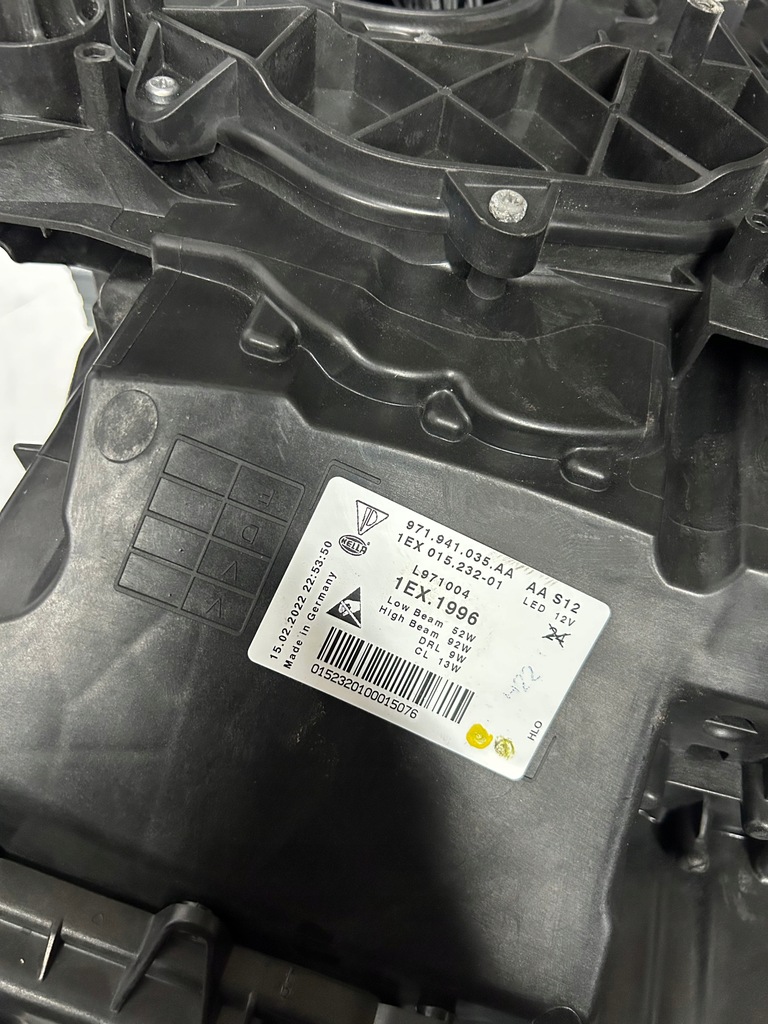 фото №13, Бампер передній лампа pas балка жалюзі porsche panamera 971 lift 20-23