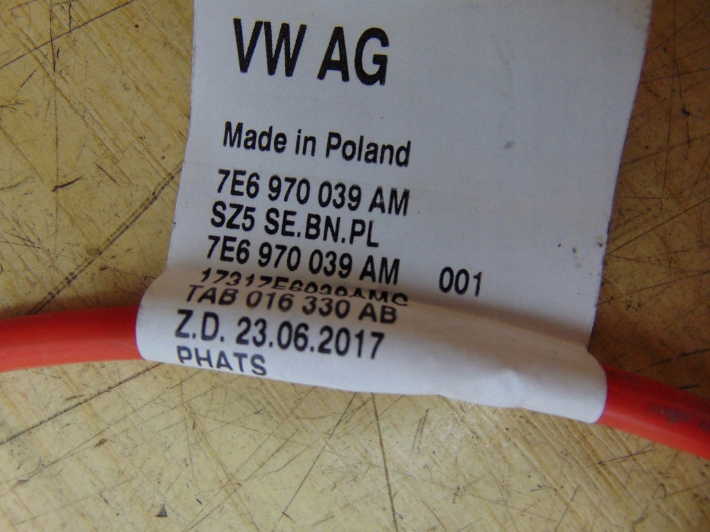 фото №10, Жгут vw transporter 7e6970039am nowa