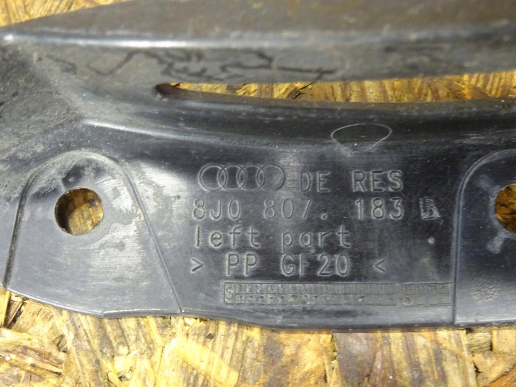 фото №8, Audi tt 8j кронштейн направляющая бампера левый перед передний 8j0807183b