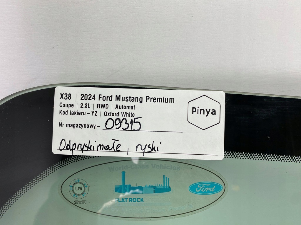 фото №12, Скло передня лобове ford mustang vii 2023+