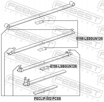 фото №3, Перехідник ресора 0199-lsbgun126 febest toyota