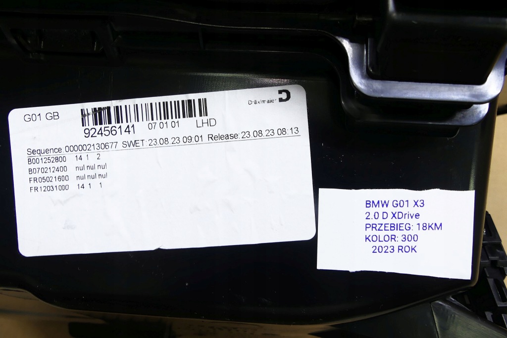 фото №13, Bmw x3 g01 lci 20dx xdrive m-pakiet 23r. 18km бардачок пасажира europa ідеальний стан