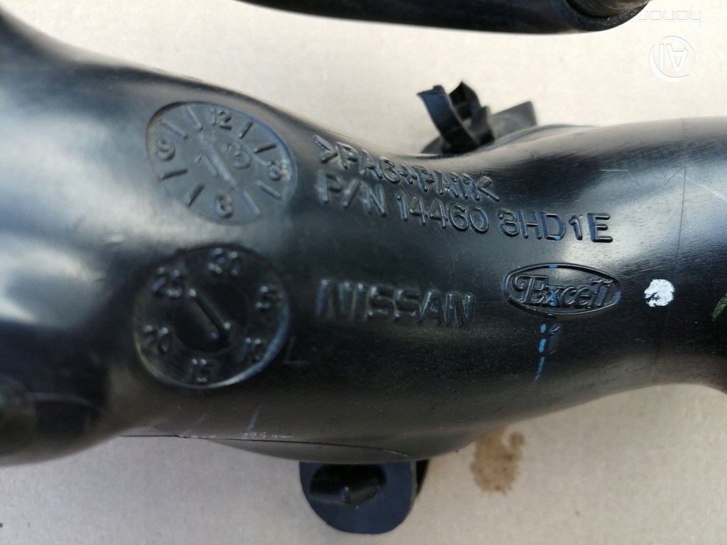 фото №10, Труба шланг повітря датчик 144603hd1e nissan note ii e12 1.2 12v