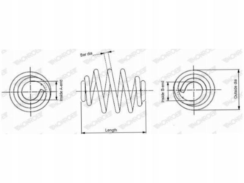 фото №2, Пружини задня monroe sn2277