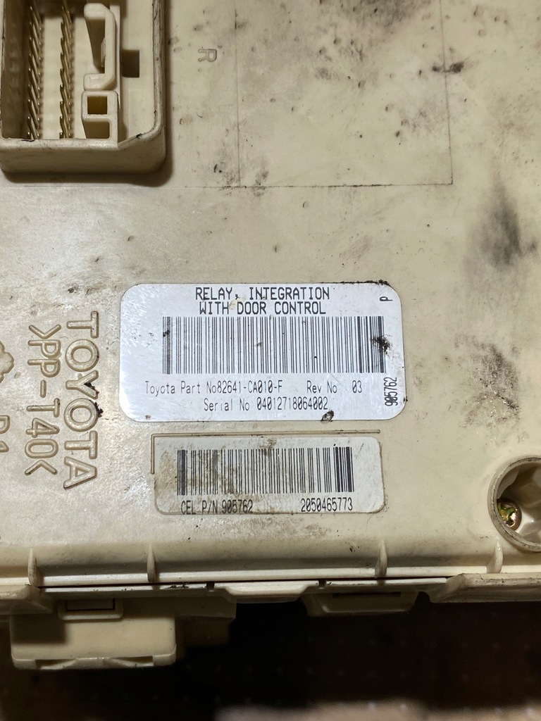 фото №6, Toyota avensis t25 2,0 vvti набір стартовий do запуск kpl 89661-05630