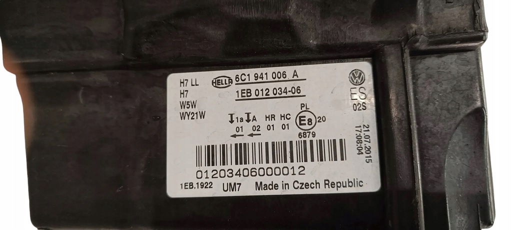 фото №9, Vw polo v 2014-2017 gti-lampa правая передняя 6c1941006a