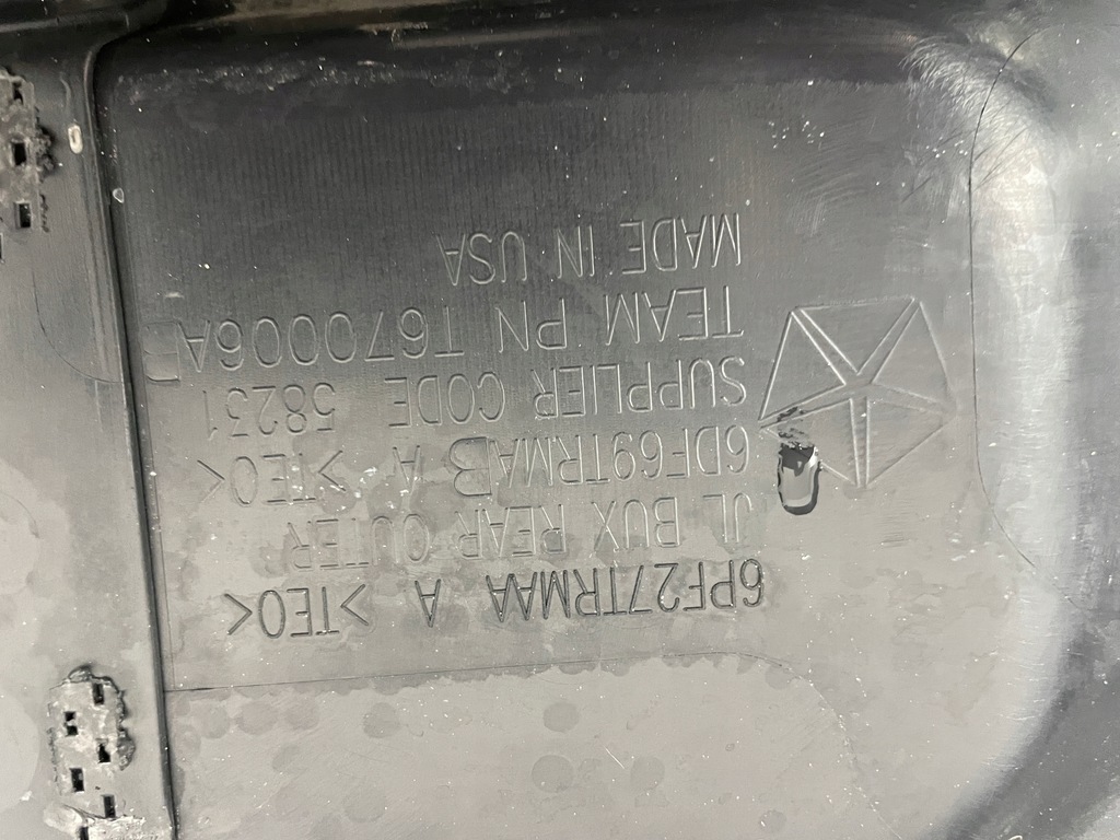 фото №9, Jeep wrangler jl 18- бампер задній задня