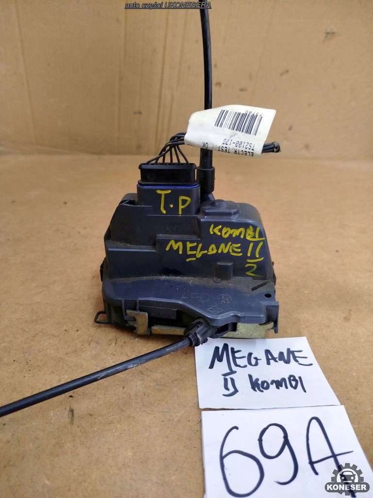 фото №1, Замок двері правий задня renault megane ii kombi 8200217370