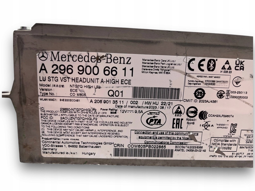 фото №3, Mercedes eqs x296 радіо navi 2969006611 $j