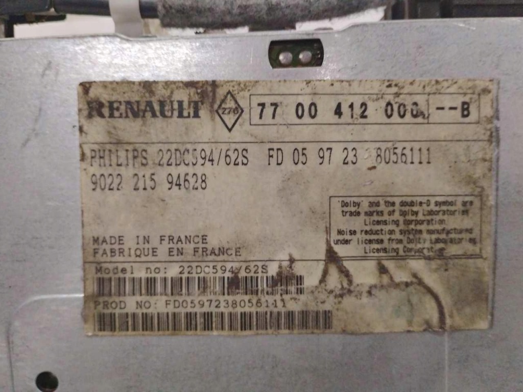 фото №4, Радіо cd renault laguna i 7700412000