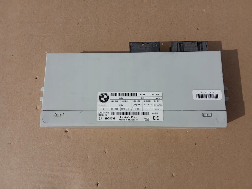 фото №1, Bmw f10 f11 seria 5 - модуль блок управления крышки задняя