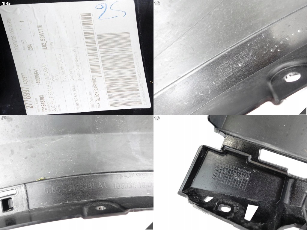 Bmw x6 x6m e71 e71m m-power крыло  левое  перед черный sapphire нет клеёный Доставка