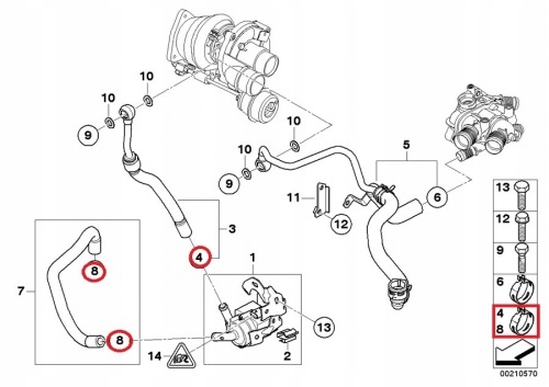 Хомут трубка mini r55 r56 r60 r58 d=19mm 11537546422 Ціна