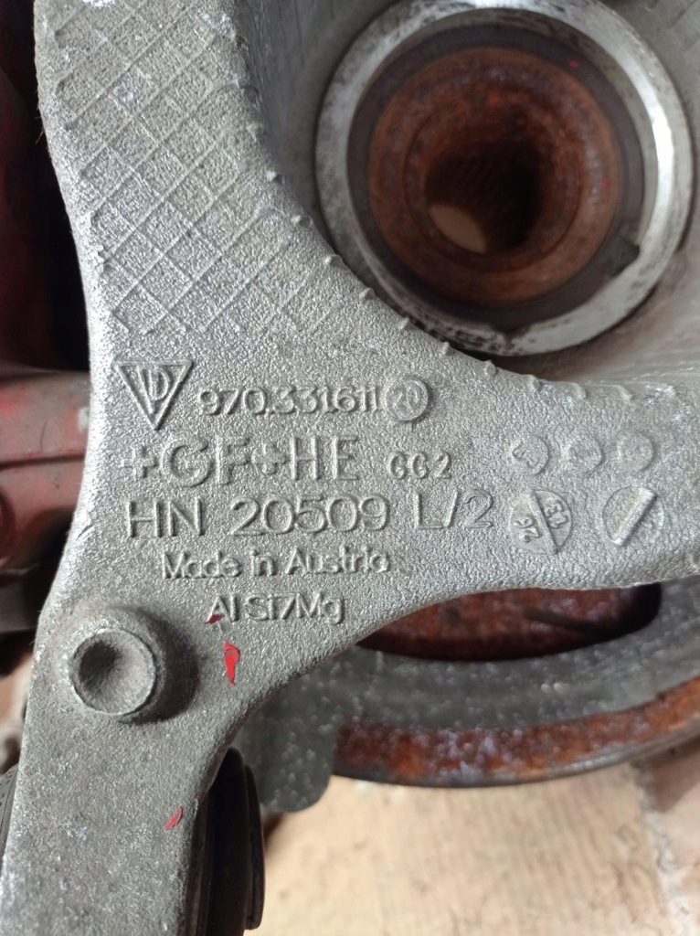 фото №8, Диск супорт поворотний кулак ступиця panamera 970 gts лівий задня