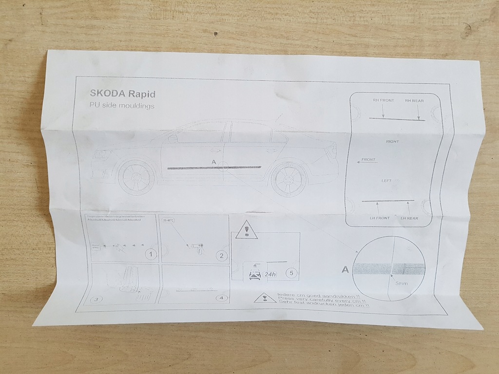 фото №3, Skoda rapid накладки na дверь rider