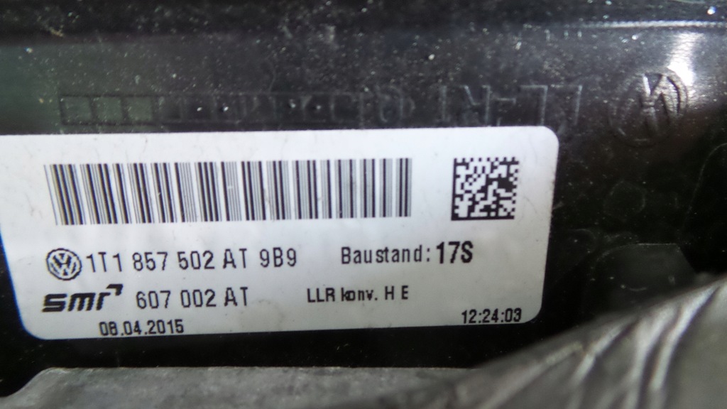 фото №12, Зеркало правое vw touran 2014 1t1857502at europa