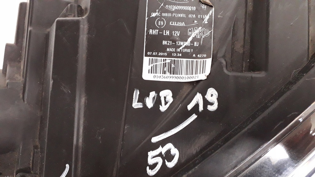 фото №15, Ford transit custom 14-17 лампа ліва перед